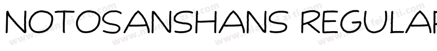 NotoSansHans Regular Identity H字体转换